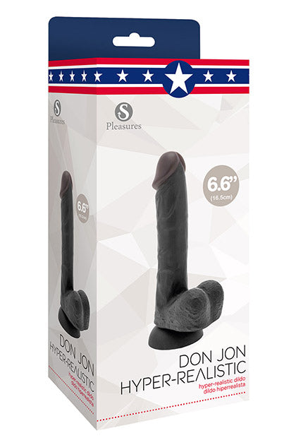 S PLEASURES - DON JON BLACK HIPERREALISTIC 16.5 CM