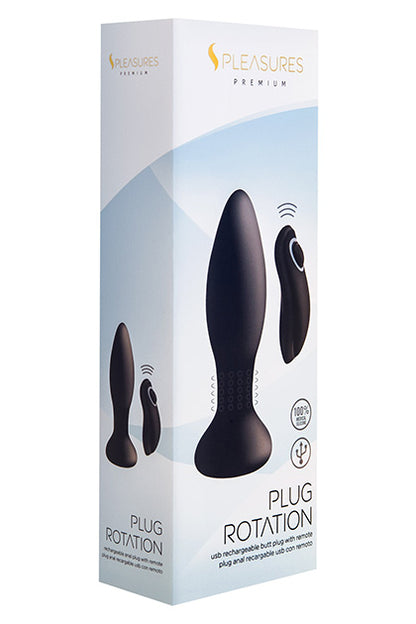 S PLEASURES PREMIUM LINE - PLUG ROTATION BLACK