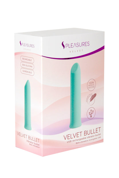 S PLEASURES VELVET - VELVET BULLET CANDY TURQUOISE