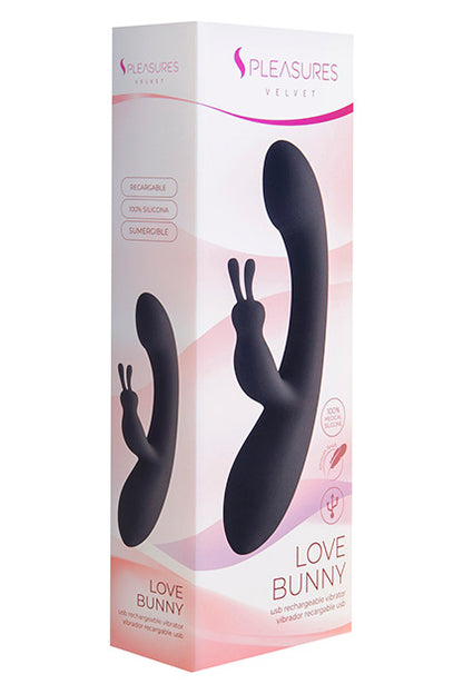 S PLEASURES VELVET - LOVE BUNNY BLACK