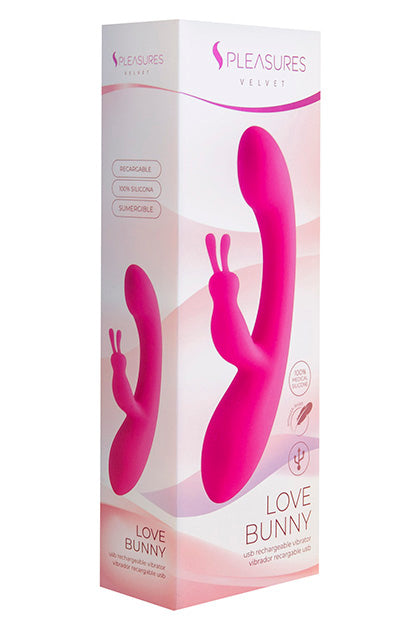S PLEASURES VELVET - LOVE BUNNY PINK