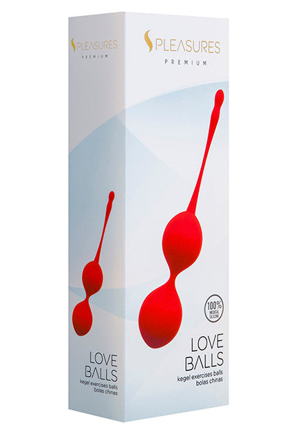 S PLEASURES PREMIUM LINE - LOVE BALLS RED
