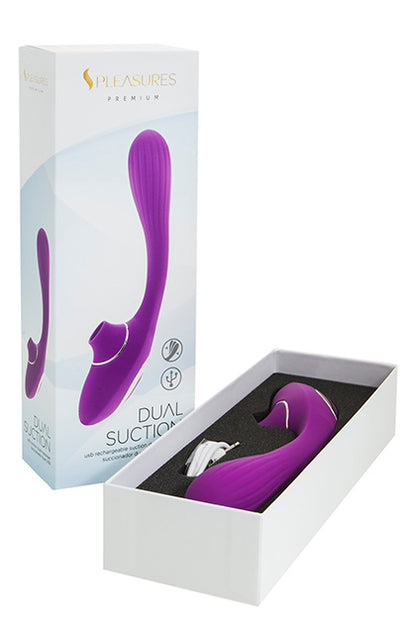 S PLEASURES PREMIUM LINE - DUAL SUCTION PURPLE