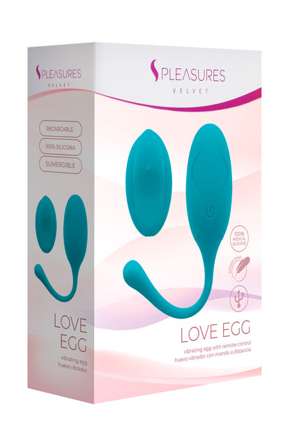 S PLEASURES VELVET - LOVE EGG VELVET TURQOUISE