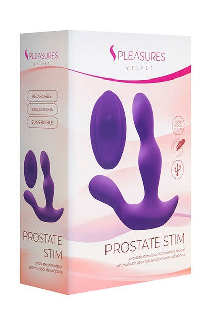S PLEASURES VELVET - PROSTATE STIM PURPLE