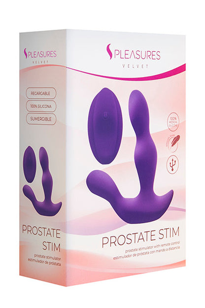 S PLEASURES VELVET - PROSTATE STIM PURPLE