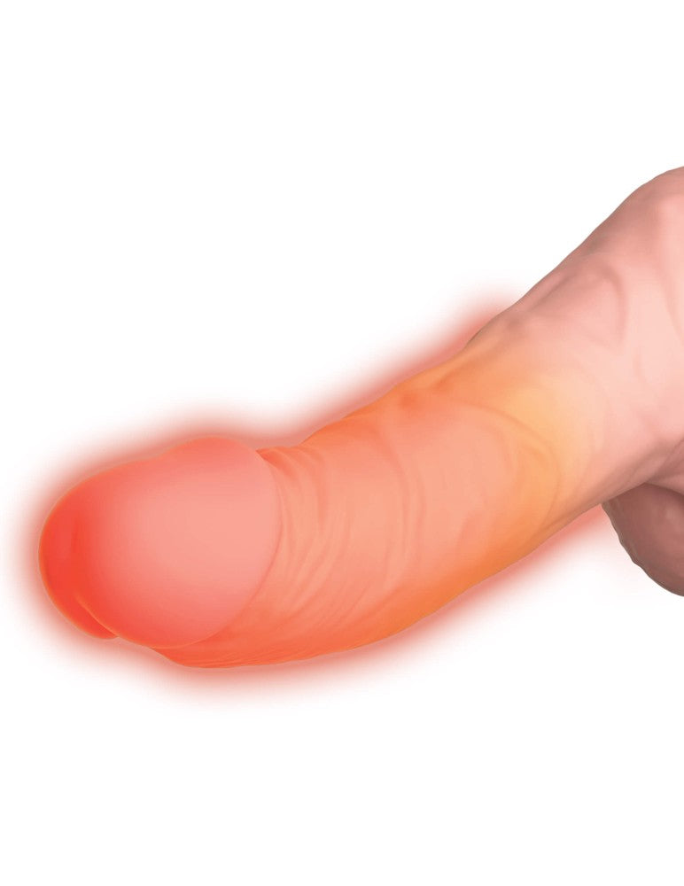PIPEDREAM - KING COCK PLUS - 6.5" THRUSTING COCK WITH BALLS - TRIPLE THREAT LIGHT