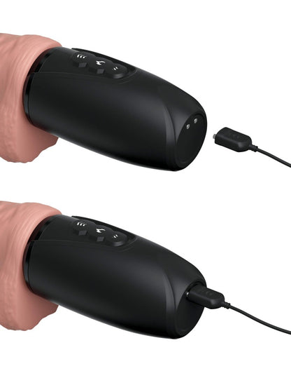 PIPEDREAM - KING COCK PLUS - 6.5" THRUSTING COCK WITH BALLS - TRIPLE THREAT LIGHT