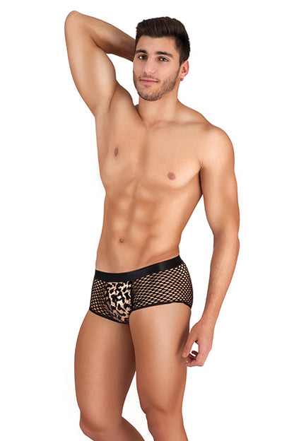 S PLEASURES LINGERIE - DISFRAZ BODY-BOXER NEGRO/BLANCO TU