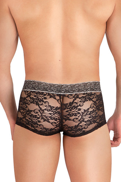 Boxer Floral Negro TU