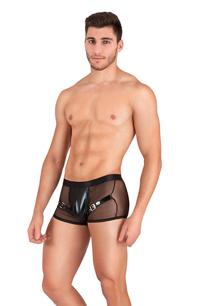 S PLEASURES LINGERIE - BOXER NEGRO TU