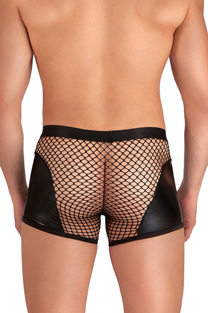 S PLEASURES LINGERIE - BOXER RED NEGRO TU