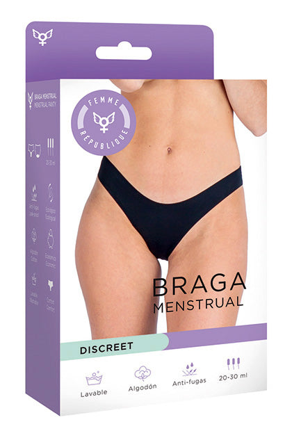 Braga Menstrual 2XL - NEGRO