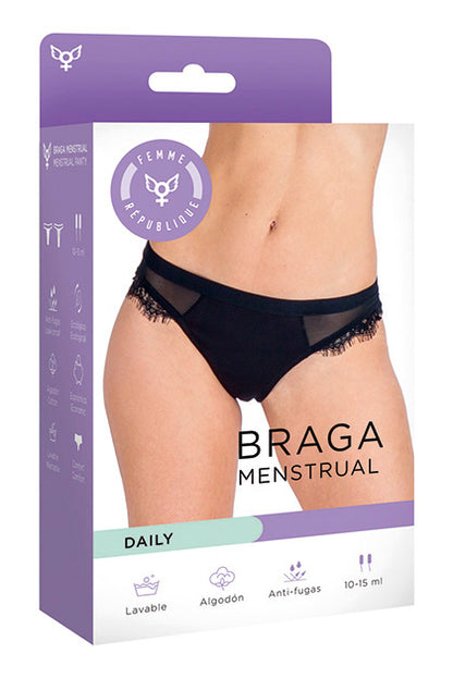 Braga Menstrual S - NEGRO