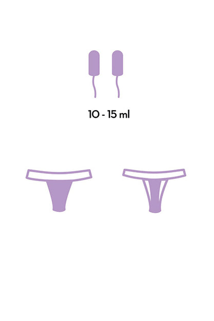 FEMME RÉPUBLIQUE - BRAGA MENSTRUAL S - NEGRO