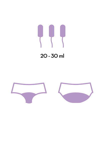 FEMME RÉPUBLIQUE - BRAGA MENSTRUAL L - NEGRO