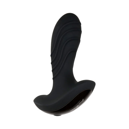 TOLERÂNCIA ZERO - MASSAGEADOR DE PRÓSTATA VIBRATÓRIO RECARREGÁVEL EM SILICONE PARA HOMEM, PRETO