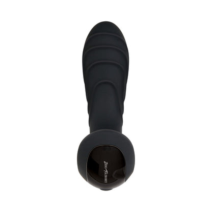 TOLERÂNCIA ZERO - MASSAGEADOR DE PRÓSTATA VIBRATÓRIO RECARREGÁVEL EM SILICONE PARA HOMEM, PRETO