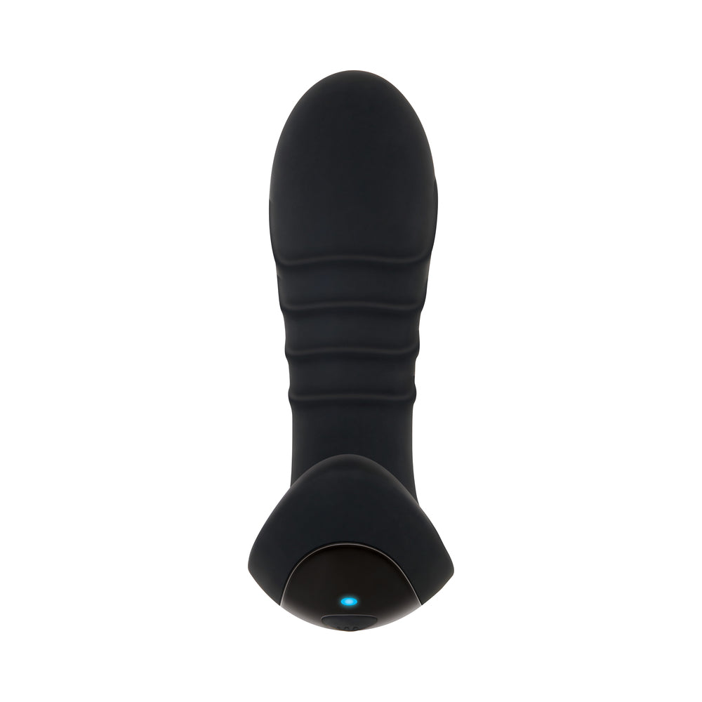 TOLERÂNCIA ZERO - MASSAGEADOR DE PRÓSTATA VIBRATÓRIO RECARREGÁVEL EM SILICONE PARA HOMEM, PRETO