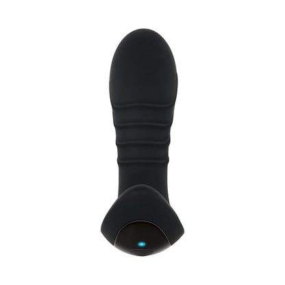TOLERÂNCIA ZERO - MASSAGEADOR DE PRÓSTATA VIBRATÓRIO RECARREGÁVEL EM SILICONE PARA HOMEM, PRETO