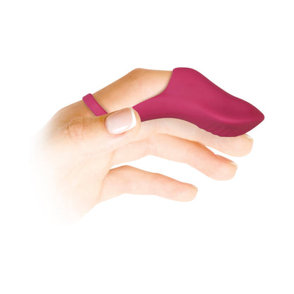 EVOLVED - VIBRADOR DE DEDO RECARREGÁVEL EM SILICONE FRISKY FINGER BORDÔ