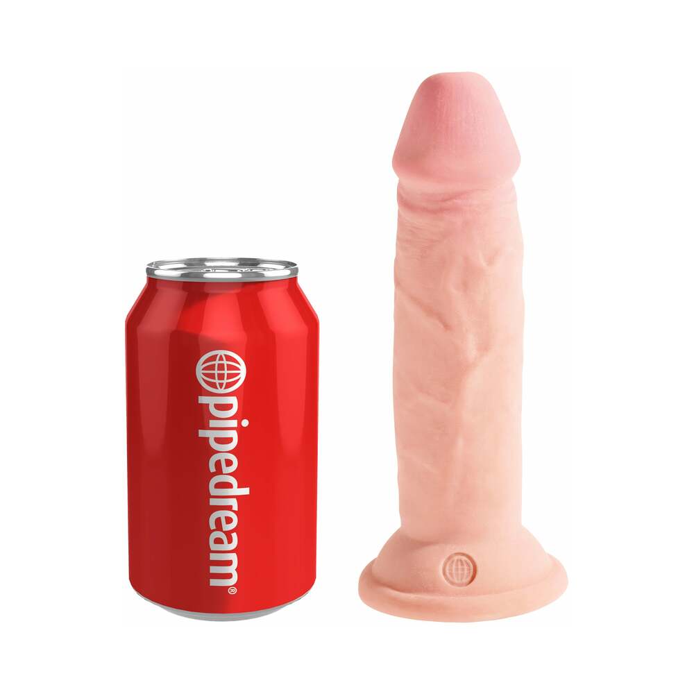 PIPEDREAM - KING COCK PLUS 6 IN. TRIPLE DENSITY COCK REALISTIC DILDO WITH SUCTION CUP BEIGE