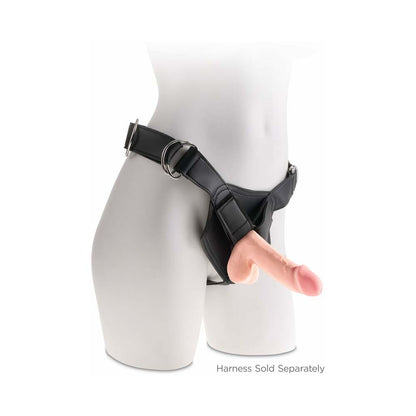 PIPEDREAM - KING COCK PLUS 6.5 IN. TRIPLE DENSITY COCK WITH BALLS REALISTIC SUCTION CUP DILDO BEIGE