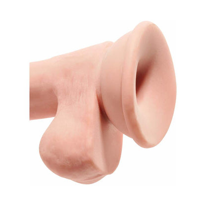 PIPEDREAM - KING COCK PLUS 6.5 IN. TRIPLE DENSITY COCK WITH BALLS REALISTIC SUCTION CUP DILDO BEIGE