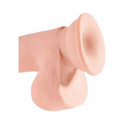 PIPEDREAM - KING COCK PLUS 7.5 IN. TRIPLE DENSITY COCK WITH BALLS REALISTIC SUCTION CUP DILDO BEIGE