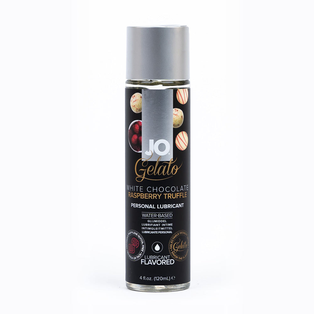 SYSTEM JO - JO GELATO WHITE CHOCOLATE RASPBERRY TRUFFLE WATER-BASED LUBRICANT 4 OZ.