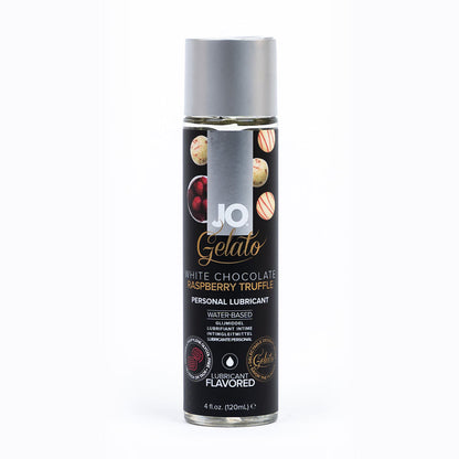 SYSTEM JO - JO GELATO WHITE CHOCOLATE RASPBERRY TRUFFLE WATER-BASED LUBRICANT 4 OZ.