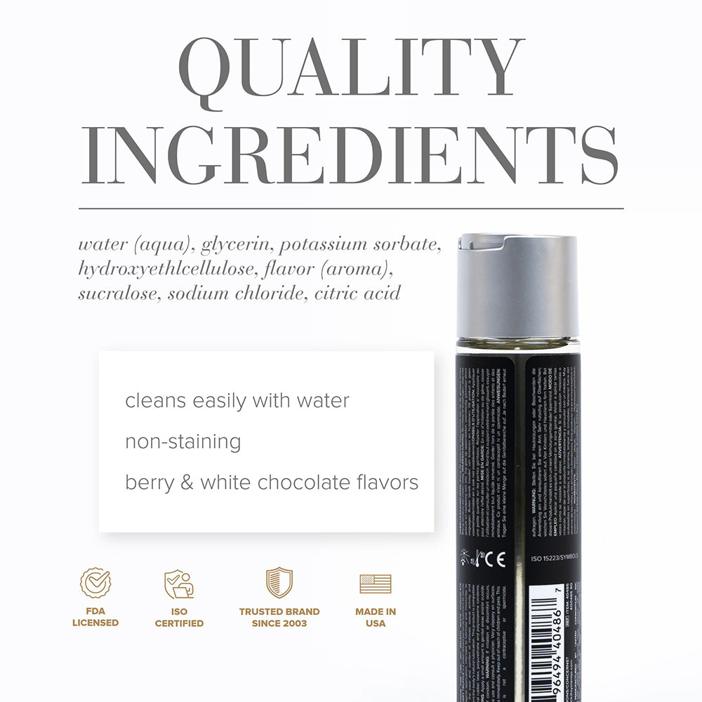 SYSTEM JO - JO GELATO WHITE CHOCOLATE RASPBERRY TRUFFLE WATER-BASED LUBRICANT 4 OZ.