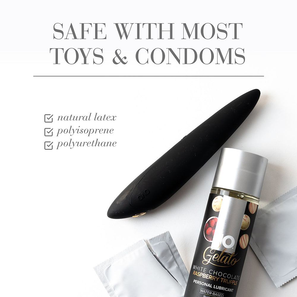 SYSTEM JO - JO GELATO WHITE CHOCOLATE RASPBERRY TRUFFLE WATER-BASED LUBRICANT 4 OZ.