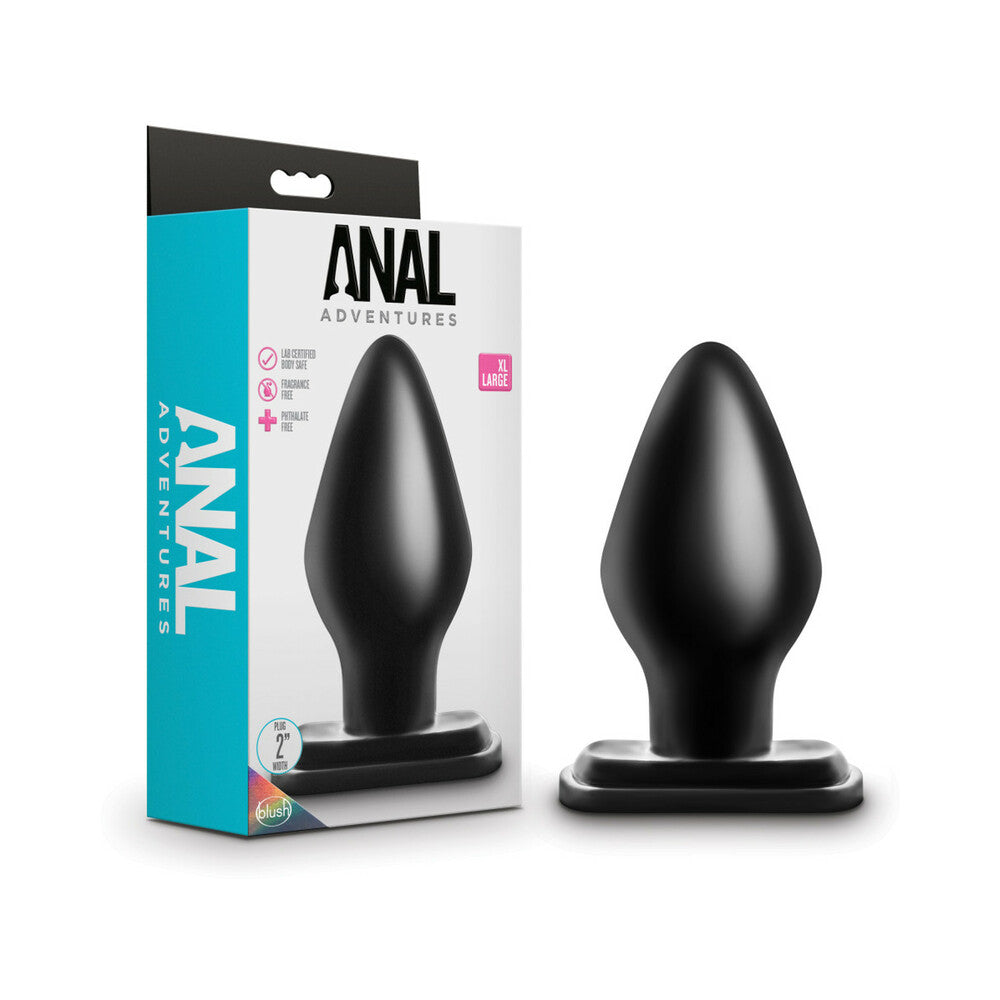 BLUSH - ANAL ADVENTURES X-LARGE PLUG BLACK