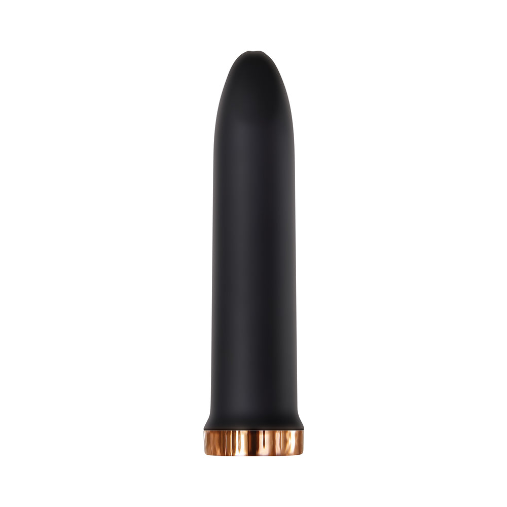 EVOLVED - VIBRADOR BULLET RECARREGÁVEL DE SILICONE FOUR PLAY E CONJUNTO DE 3 PEÇAS DE MANGA PRETO
