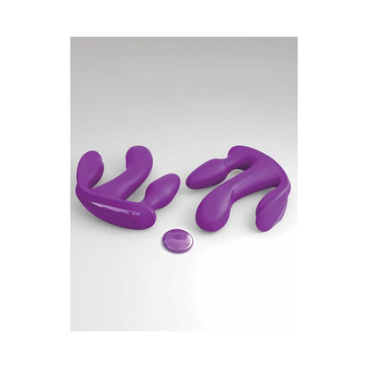 PIPEDREAM - 3SOME TOTAL ECSTASY TRIPLE STIMULATION SILICONE VIBRATOR PURPLE