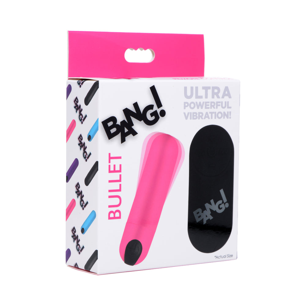 XR BRANDS - BANG! VIBRATING BULLET WITH REMOTE CONTROL