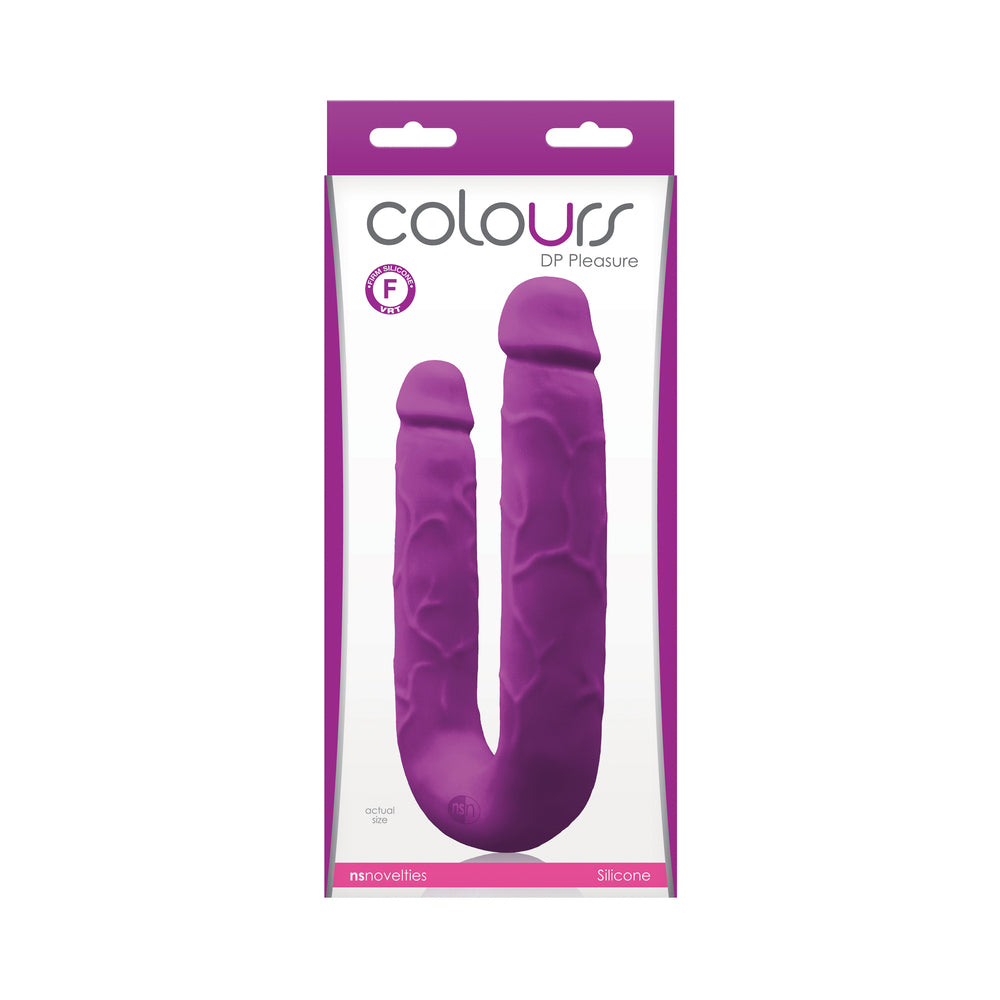 NS NOVELTIES - DILDO DE PONTA DUPLA COLOURS DP PLEASURE ROXO