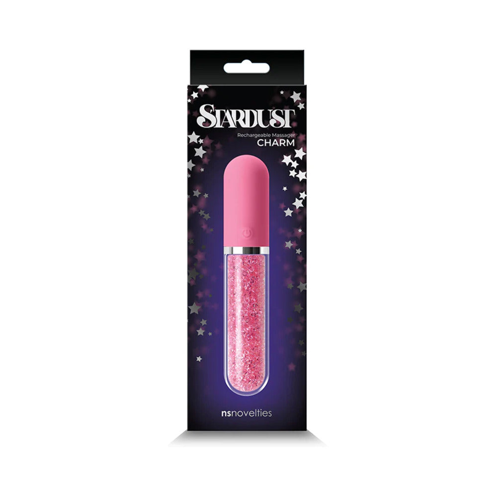 NS NOVELTIES - STARDUST CHARM RECHARGEABLE MASSAGER PINK