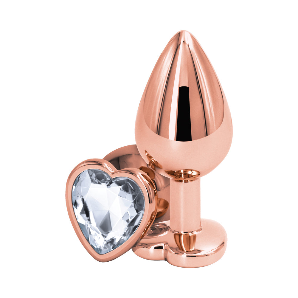NS NOVELTIES - REAR ASSETS ROSE HEART PLUG MEDIUM