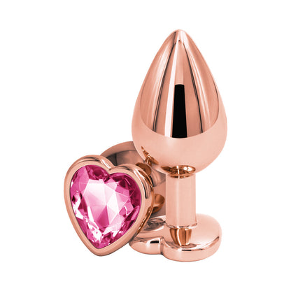 NS NOVELTIES - REAR ASSETS ROSE HEART PLUG MEDIUM
