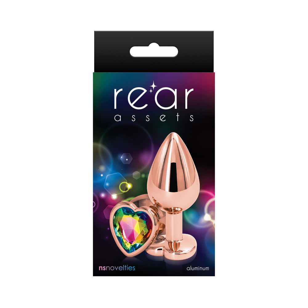 NS NOVELTIES - REAR ASSETS ROSE HEART PLUG MEDIUM