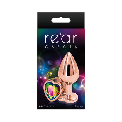 NS NOVELTIES - REAR ASSETS ROSE HEART PLUG MEDIUM