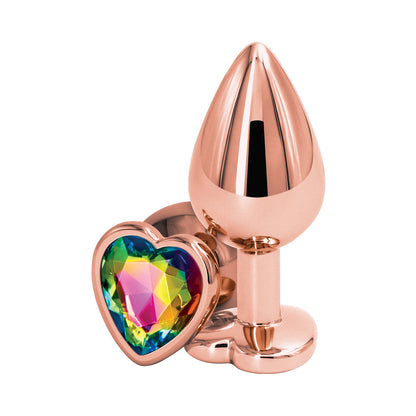 NS NOVELTIES - REAR ASSETS ROSE HEART PLUG MEDIUM