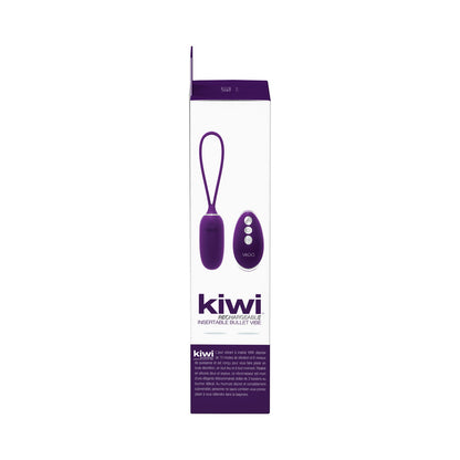 VEDO - KIWI RECHARGEABLE INSERTABLE BULLET DEEP PURPLE