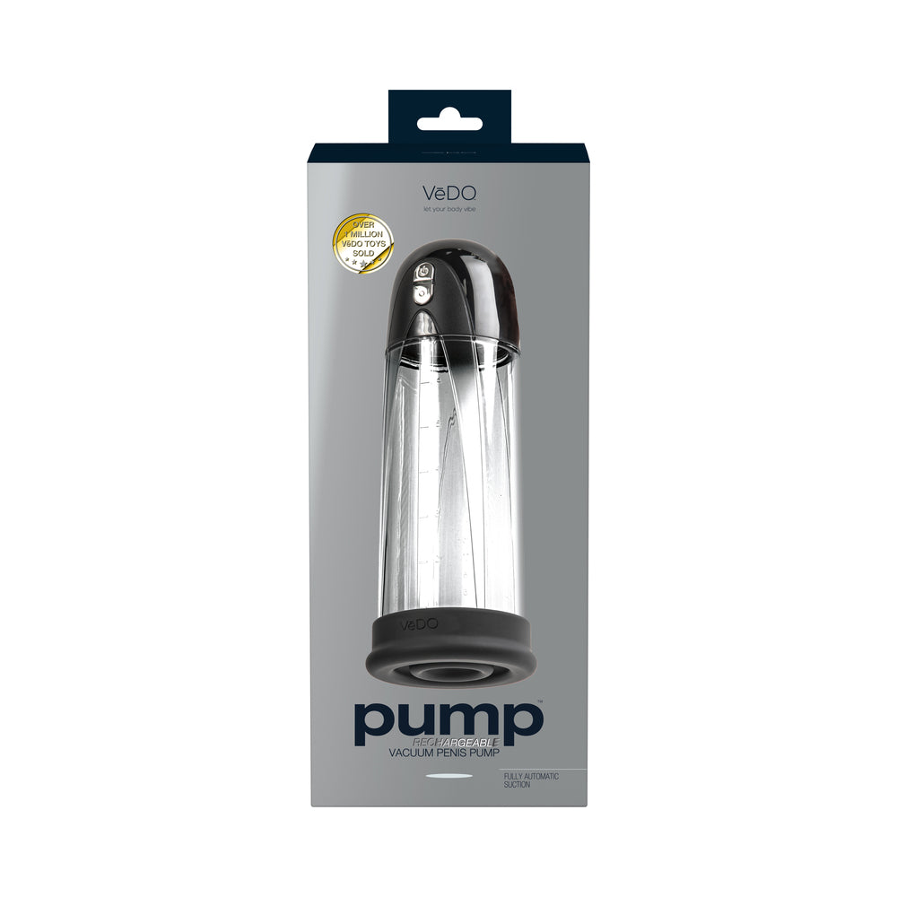 VEDO - PUMP RECHARGEABLE VACUUM PENIS PUMP BLACK