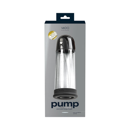 VEDO - PUMP RECHARGEABLE VACUUM PENIS PUMP BLACK