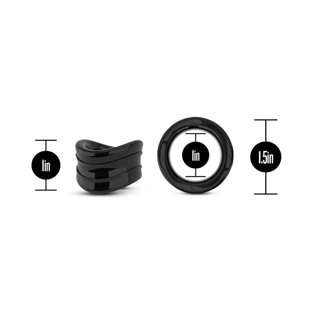 BLUSH - STAY HARD BEEF BALL STRETCHER SNUG 2,5 CM. PRETO