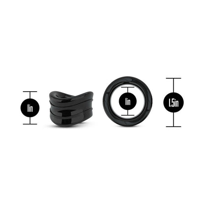 BLUSH - STAY HARD BEEF BALL STRETCHER SNUG 2,5 CM. PRETO