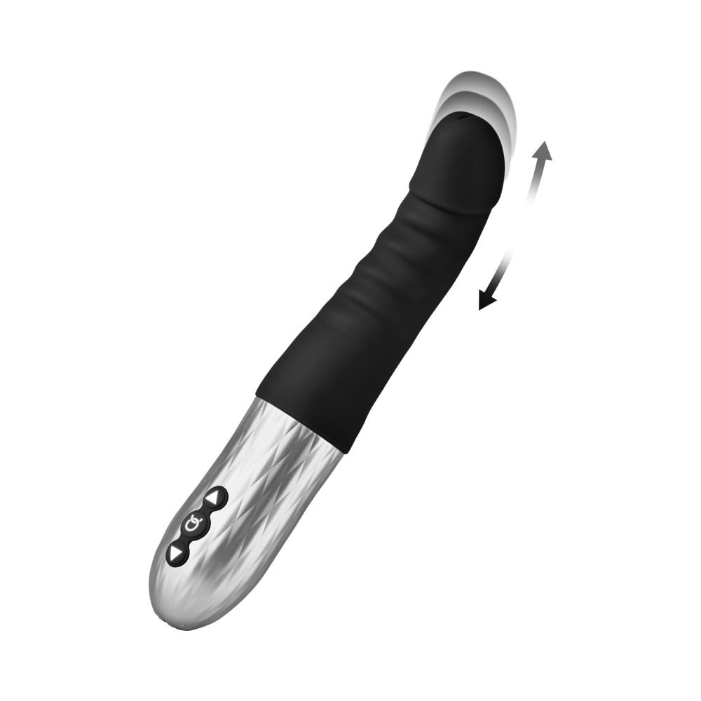 FORTO - THRUSTER RECHARGEABLE SILICONE THRUSTING G-SPOT VIBRATOR BLACK